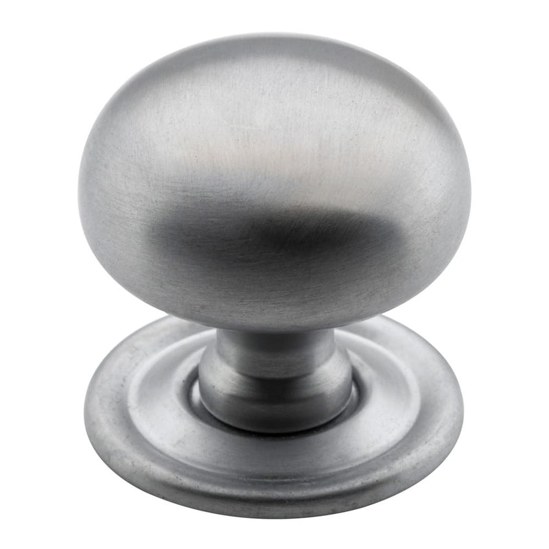 Cupboard Knob Sheet Brass Satin Chrome 32mm