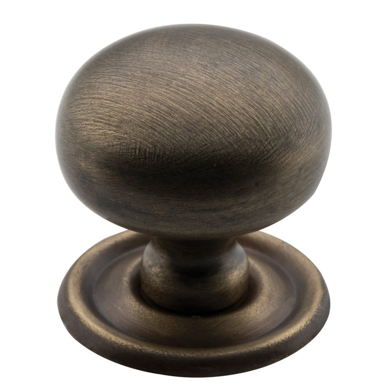 Cupboard Knob Sheet Brass Antique Brass 32mm