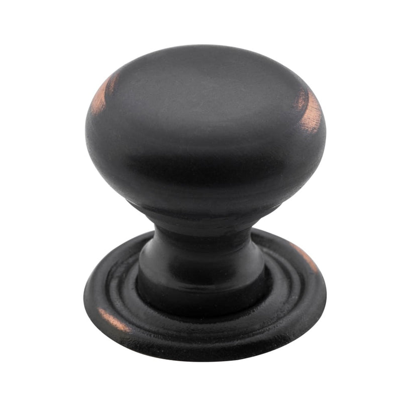 Cupboard Knob Sheet Brass Antique Copper 19mm