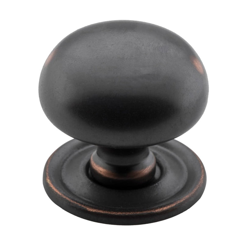 Cupboard Knob Sheet Brass Antique Copper 32mm