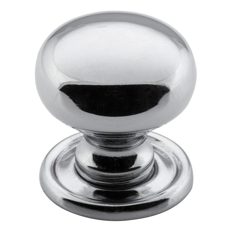 Cupboard Knob Sheet Brass Chrome Plated 25mm