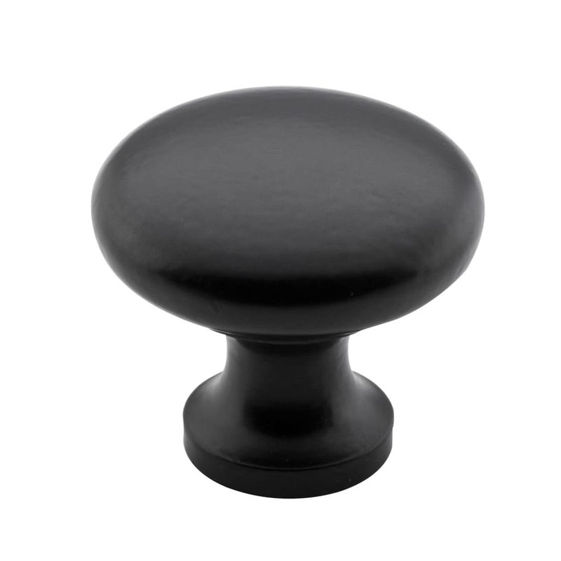 Cupboard Knob Round Iron Matt Black 32mm
