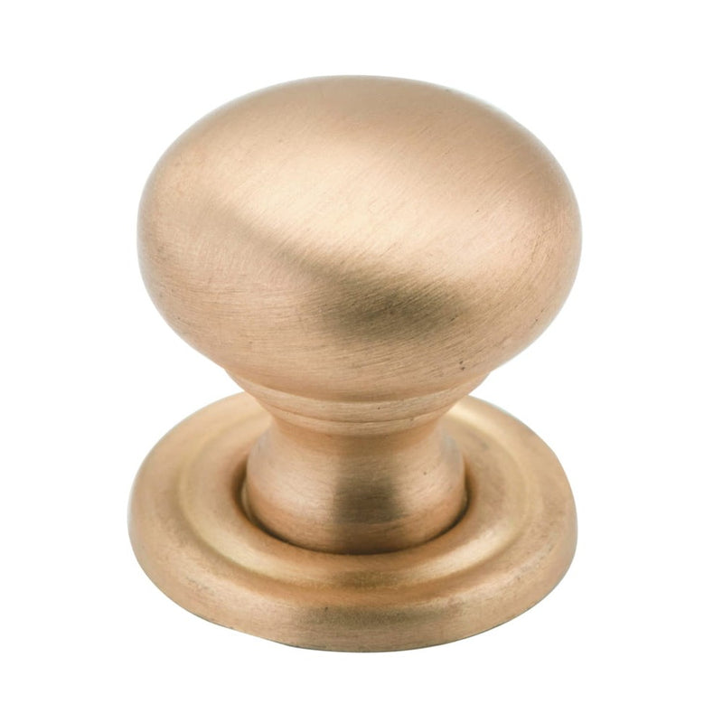 Cupboard Knob Sheet Brass Satin Brass 19mm