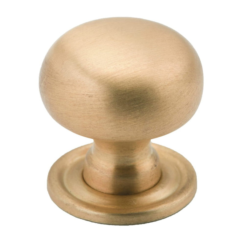 Cupboard Knob Sheet Brass Satin Brass 25mm