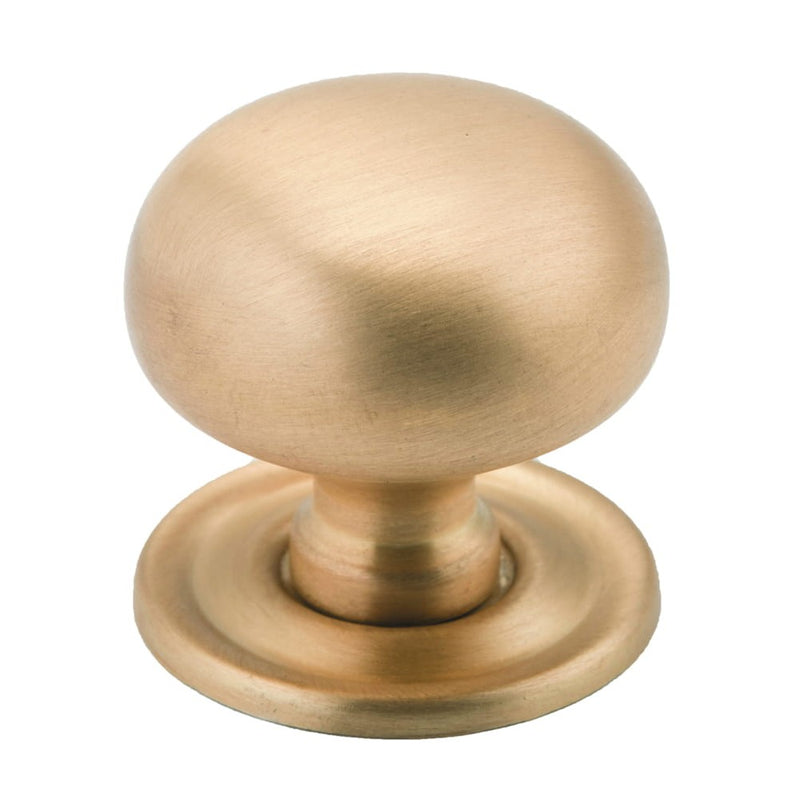 Cupboard Knob Sheet Brass Satin Brass 32mm
