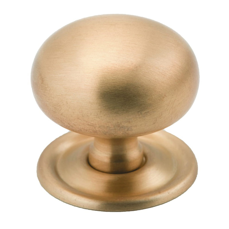 Cupboard Knob Sheet Brass Satin Brass 38mm