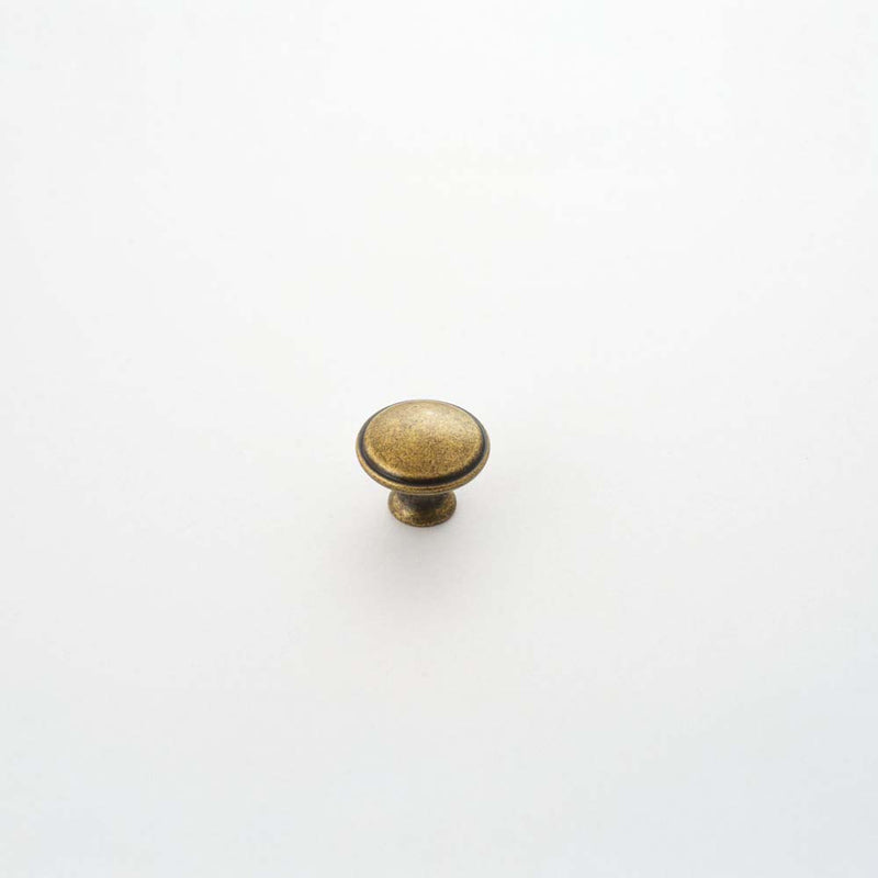 Century 30mm Round Knob Antique Brass