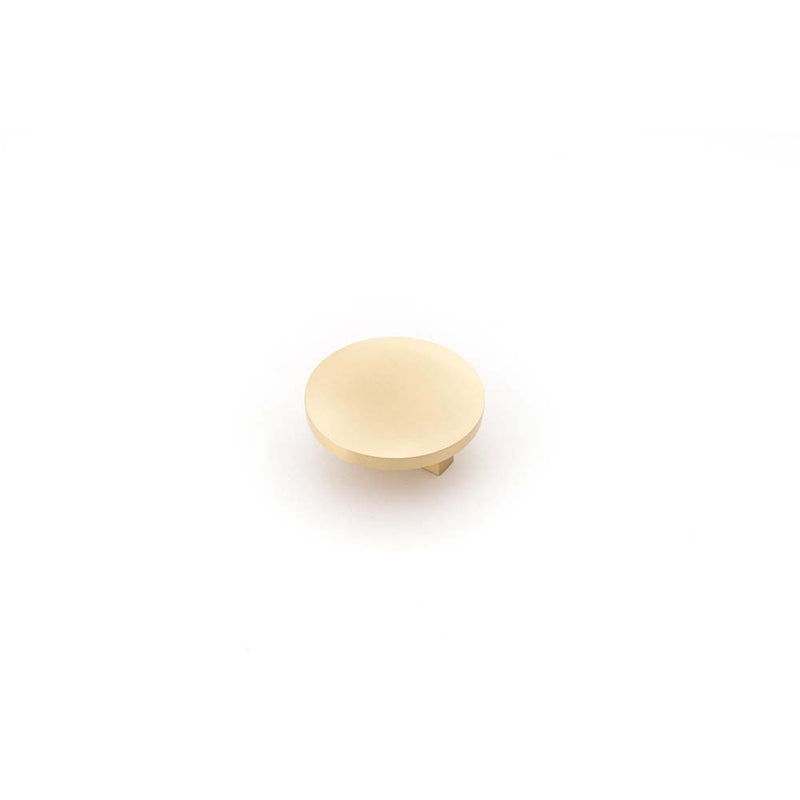 Cove 60mm Round Disc Knob Brushed Brass