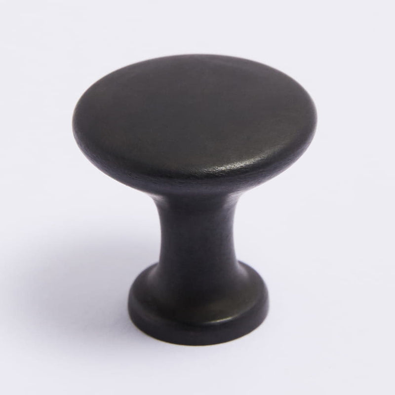 Ascot Knob Large Scorched Black