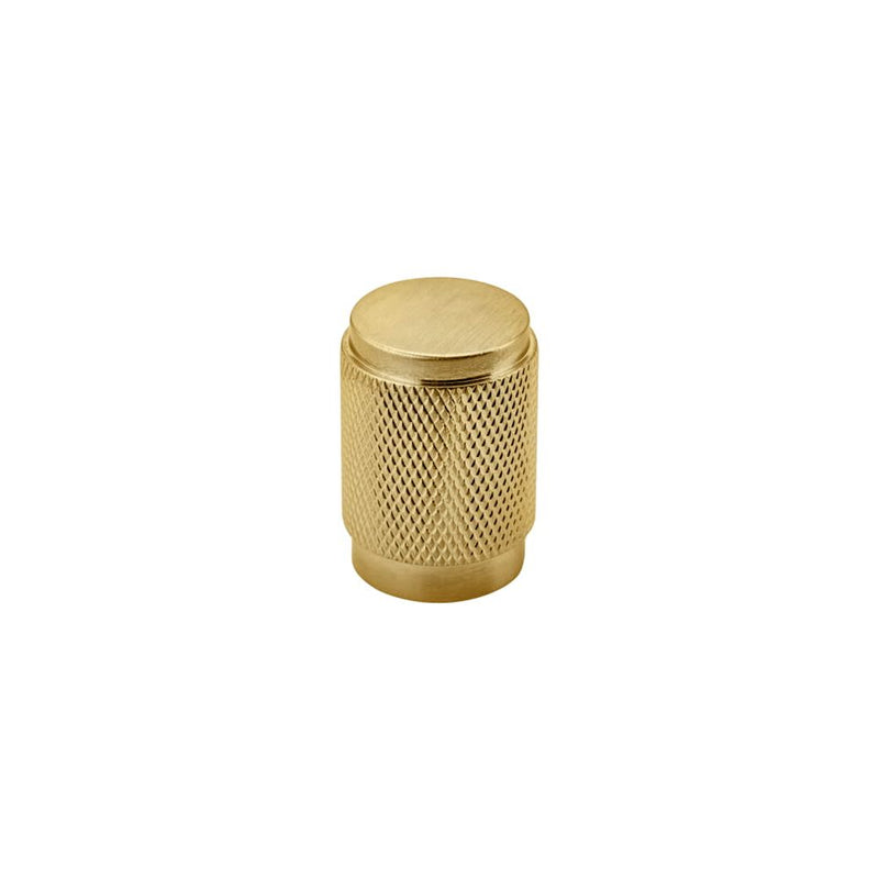 Cupboard Knob Brunswick Knurled Brushed Gold PVD 20mm