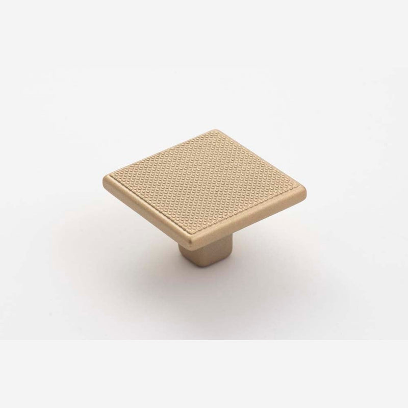 Monaco 35mm Square Knob Matt Gold