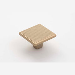 Monaco 35mm Square Knob Matt Gold