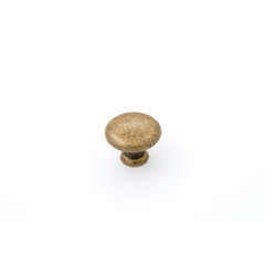 Shaker 30mm Plain Knob Antique Brass