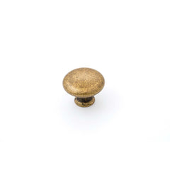 Shaker 35mm Plain Knob Antique Brass
