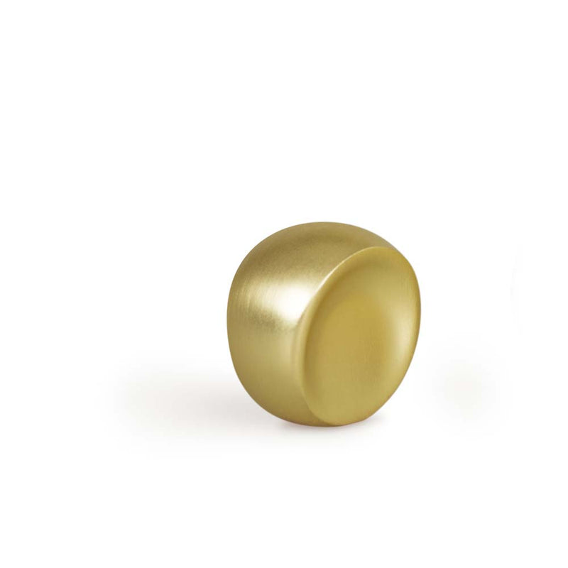 Momo Ball Knob 24mm Brushed Matt Brass