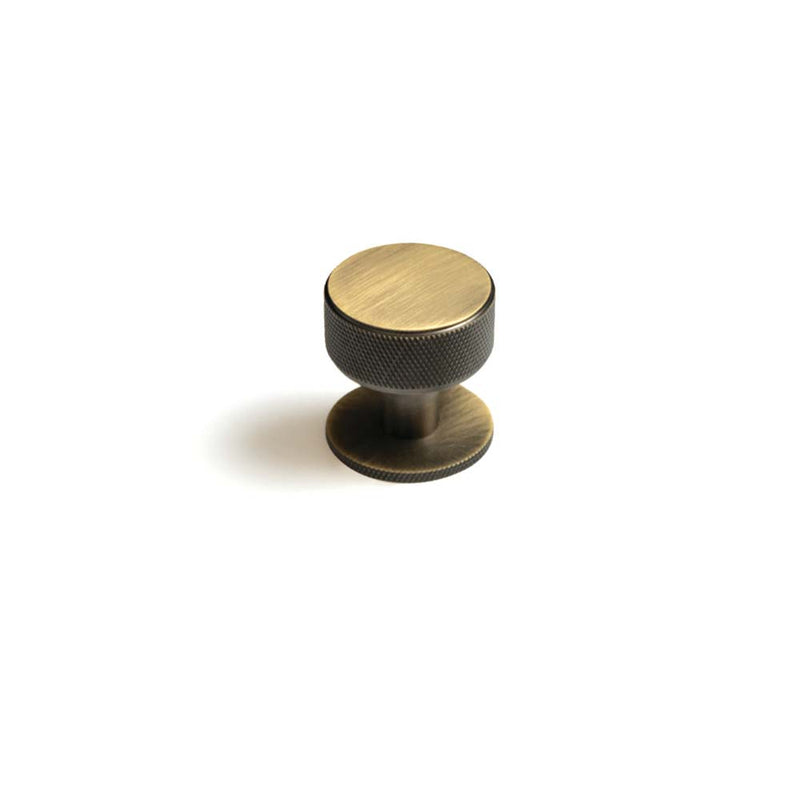 Momo Belgravia 35mm Solid Brass Round Knob Dark Brushed Brass