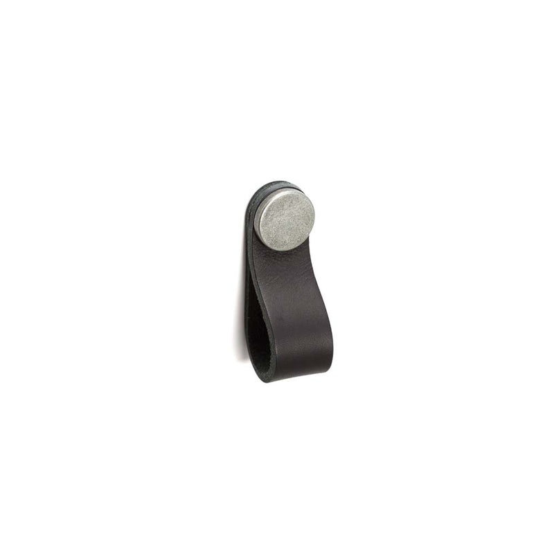 Momo Flexa Leather Pull 70mm Black With Pewter Button