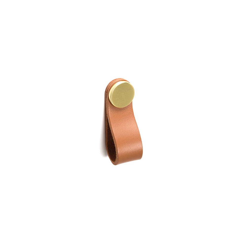 Momo Flexa Leather Pull 70mm Light Tan With Brass Button