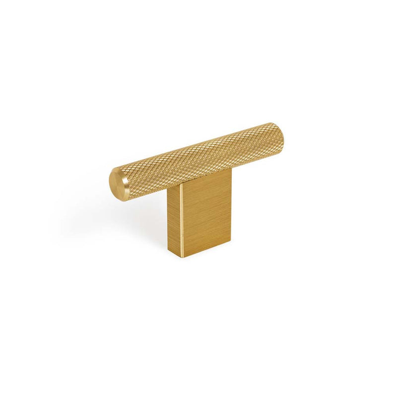Momo Graf Knurled T Knob 60mm Brushed Dark Brass