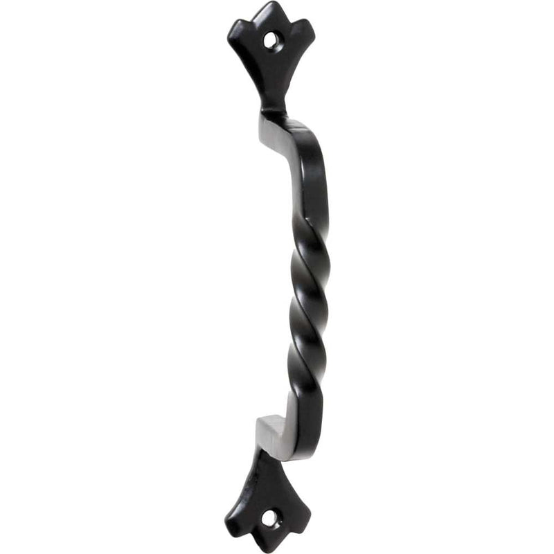 Cabinet Pull Handle Iron Twist Matt Black H145xP39mm