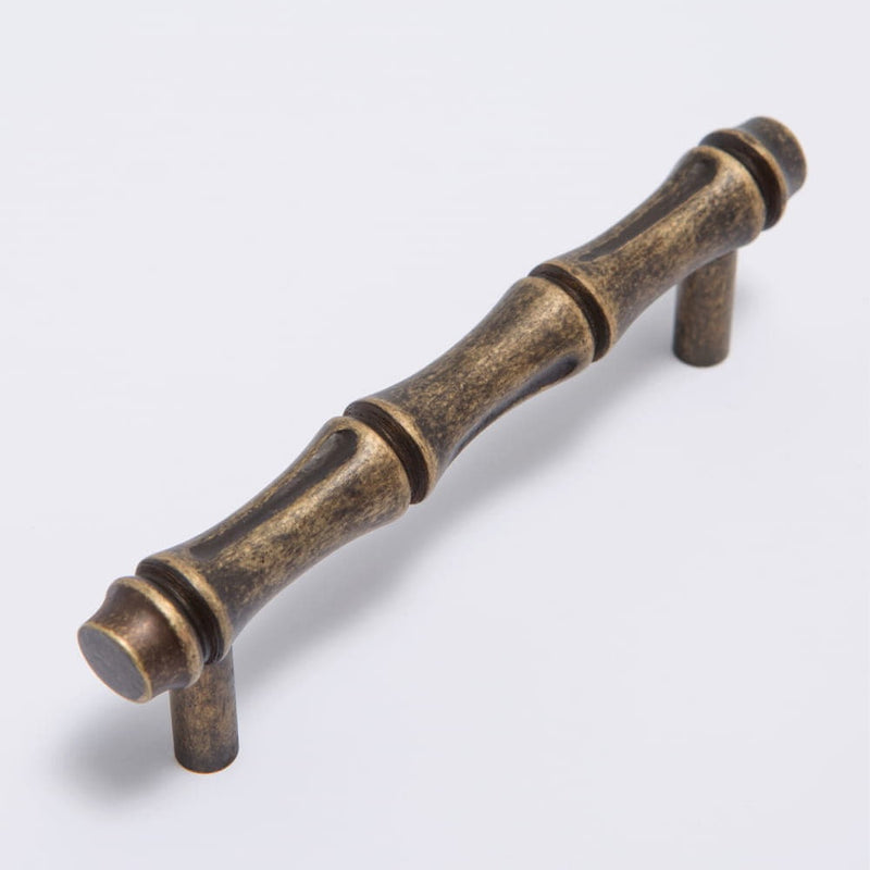 Bamboo Handle 96mm Antique Brass