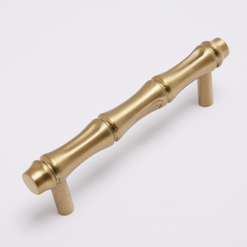 Bamboo Handle 96mm Burnished Brass