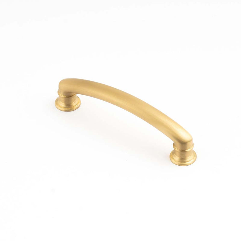 Decade 102mm Ridged Handle Satin Brass
