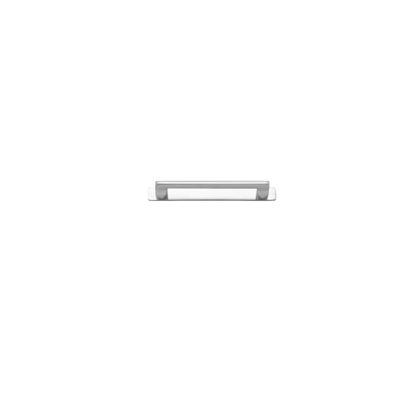 Cabinet Pull Baltimore With Backplate Brushed Chrome 160mm