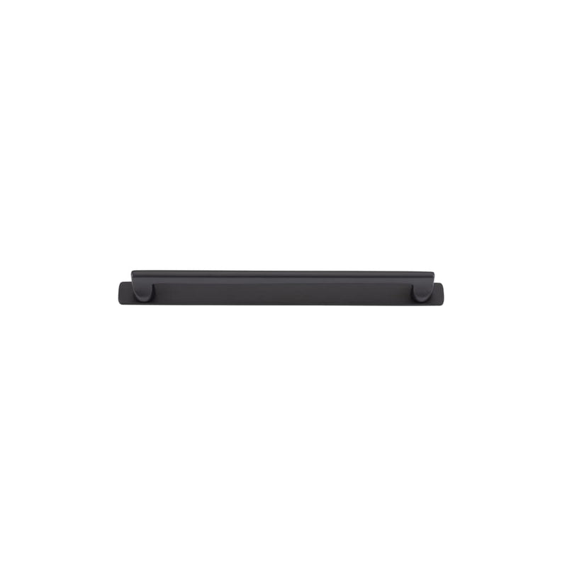 Cabinet Pull Baltimore With Backplate Matt Black 256mm