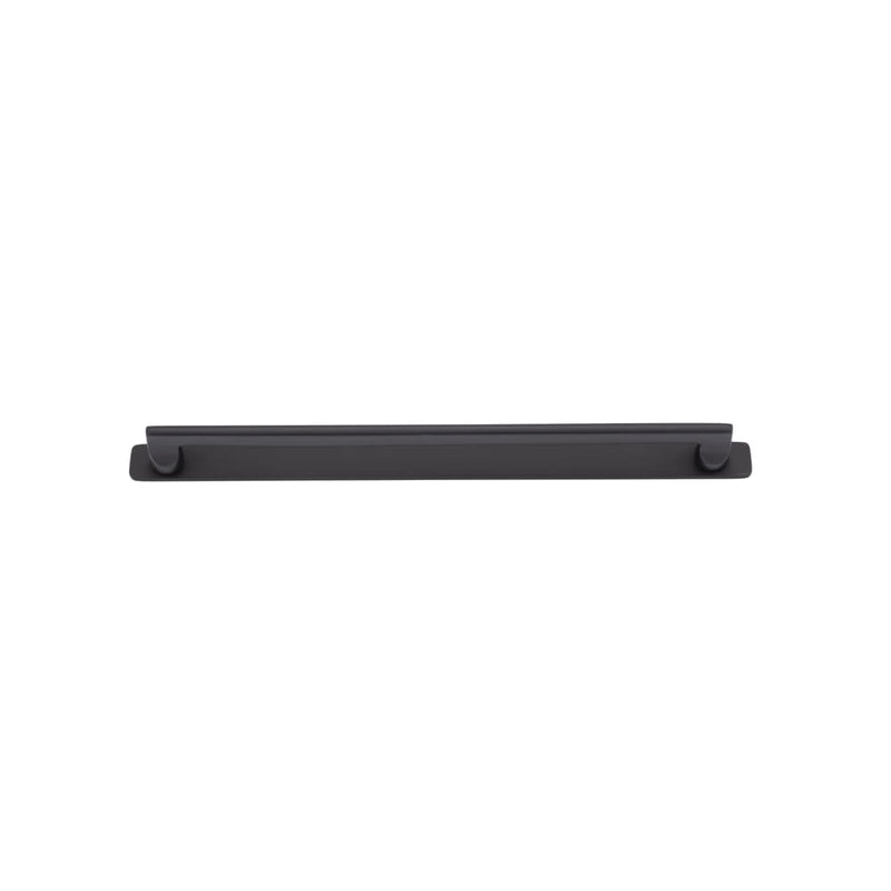 Cabinet Pull Baltimore With Backplate Matt Black 320mm