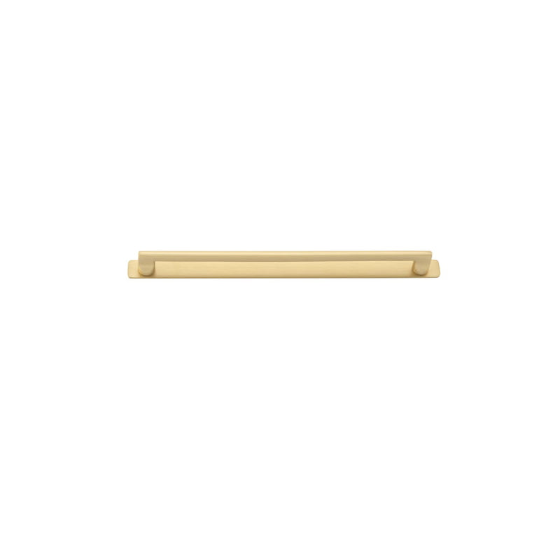 Cabinet Pull Baltimore With Backplate Brushed Brass 320mm