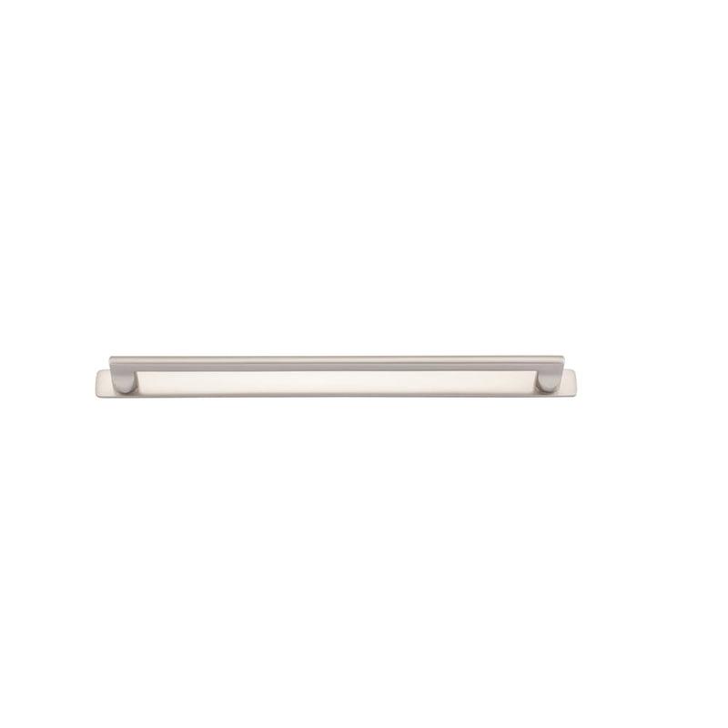 Cabinet Pull Baltimore With Backplate Satin Nickel 320mm