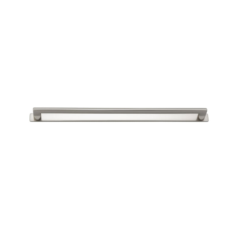 Cabinet Pull Baltimore With Backplate Satin Nickel 450mm