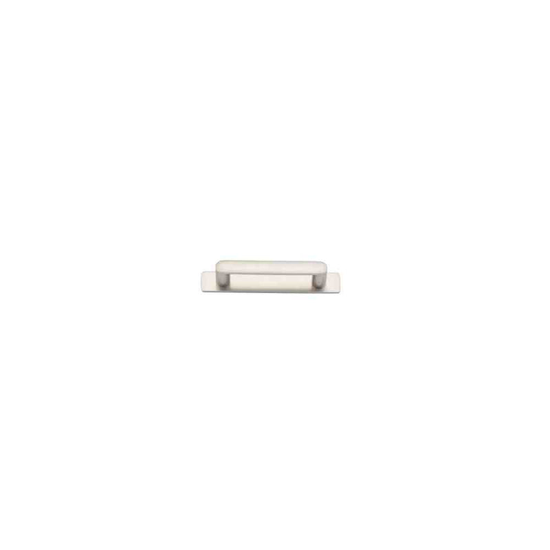 Cabinet Pull Osaka With Backplate Satin Nickel 96mm