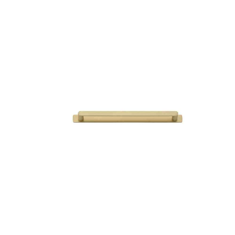 Cabinet Pull Osaka With Backplate Brushed Brass 256mm