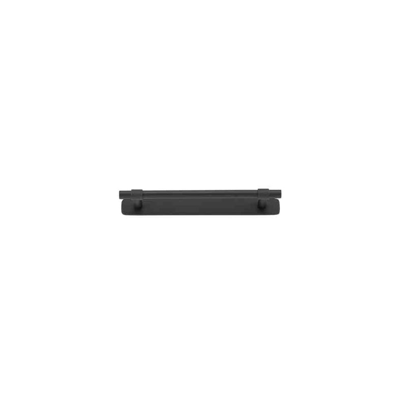 Cabinet Pull Helsinki With Backplate Matt Black 160mm