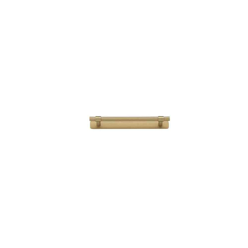 Cabinet Pull Helsinki With Backplate Brushed Brass 160mm