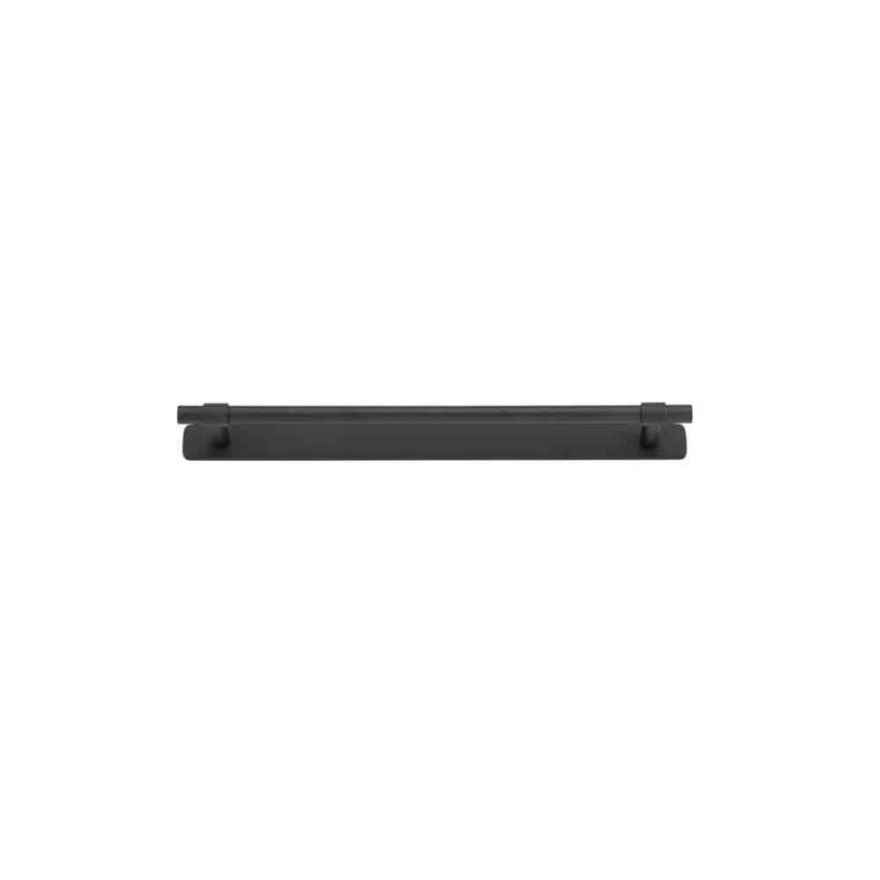 Cabinet Pull Helsinki With Backplate Matt Black 256mm