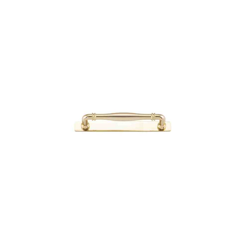 Cabinet Pull Sarlat With Backplate With Backplate Polished Brass 160mm