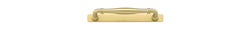 Cabinet Pull Sarlat With Backplate Brushed Gold PVD 160mm