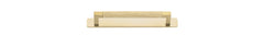 Cabinet Pull Brunswick With Backplate Brushed Gold PVD 160mm