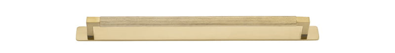 Cabinet Pull Brunswick With Backplate Brushed Gold PVD 320mm