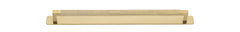 Cabinet Pull Brunswick With Backplate Brushed Gold PVD 320mm