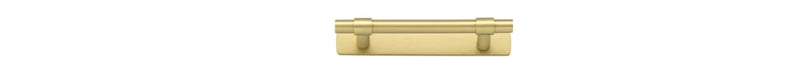 Cabinet Pull Helsinki With Backplate Brushed Gold PVD 96mm