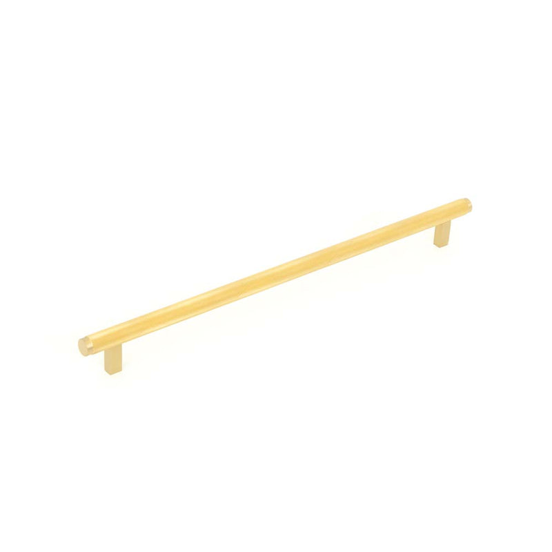 Momo Bellevue 320mm Solid Brass Knurled Bar Pull Brushed Satin Brass