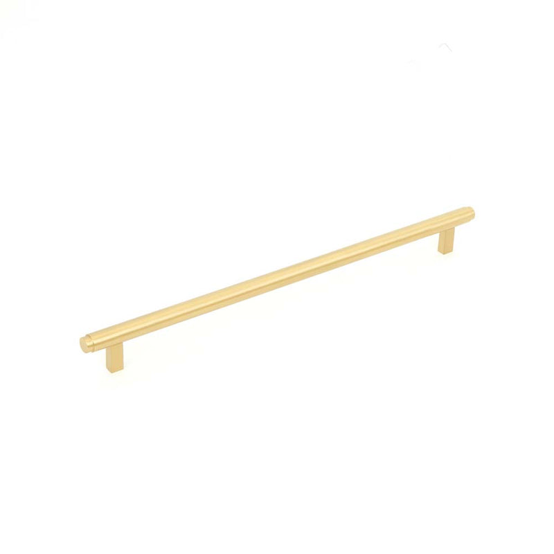 Momo Bellevue 320mm Solid Brass Plain Bar Pull Brushed Satin Brass