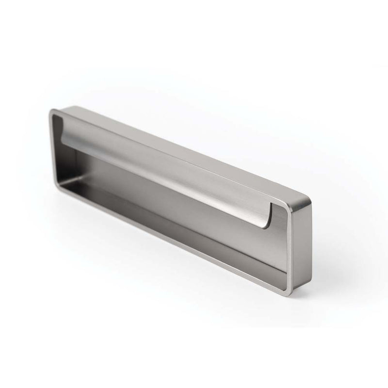 Momo Fold Flush Pull Handle 128mm Brushed Nickel