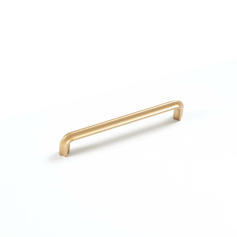 Momo Lumi D Handle 160mm Satin Brass