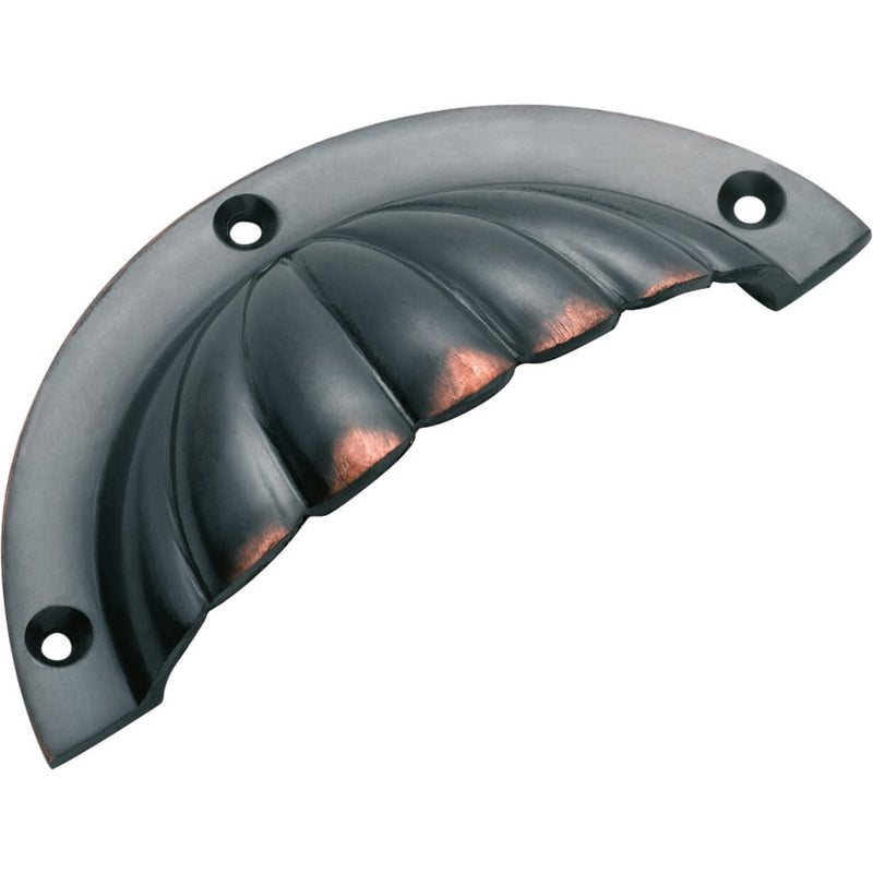 Drawer Pull Fluted Antique Copper