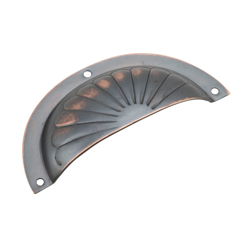 Drawer Pull Sheet Brass Fluted Antique Copper